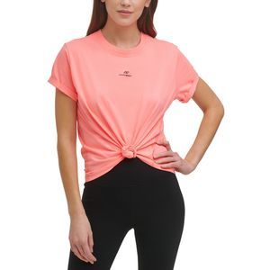 DKNY Womens Activewear Sport Cotton Logo T-Shirt Size Small